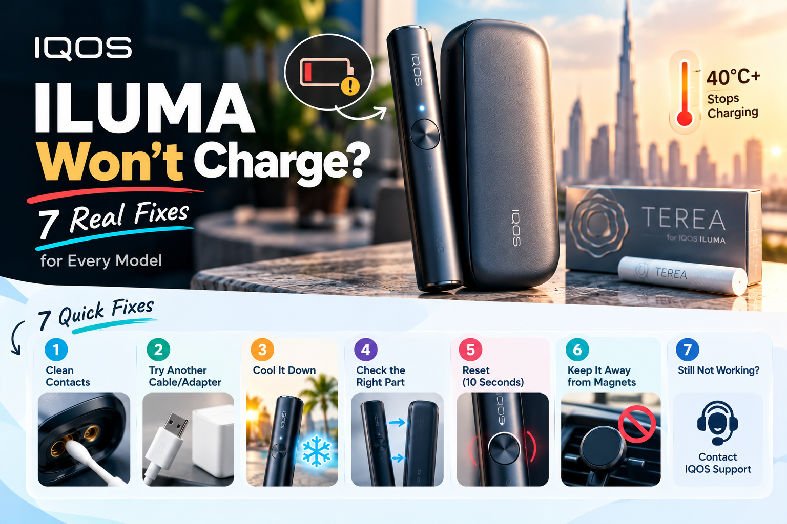 Why Is My IQOS ILUMA Not Charging? Common Causes and Fixes